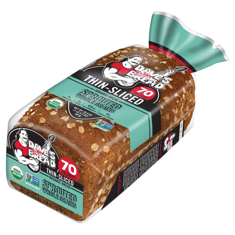 Dave's Killer Bread Thin-Sliced Sprouted Whole Grains Organic Bread, 20.5 oz