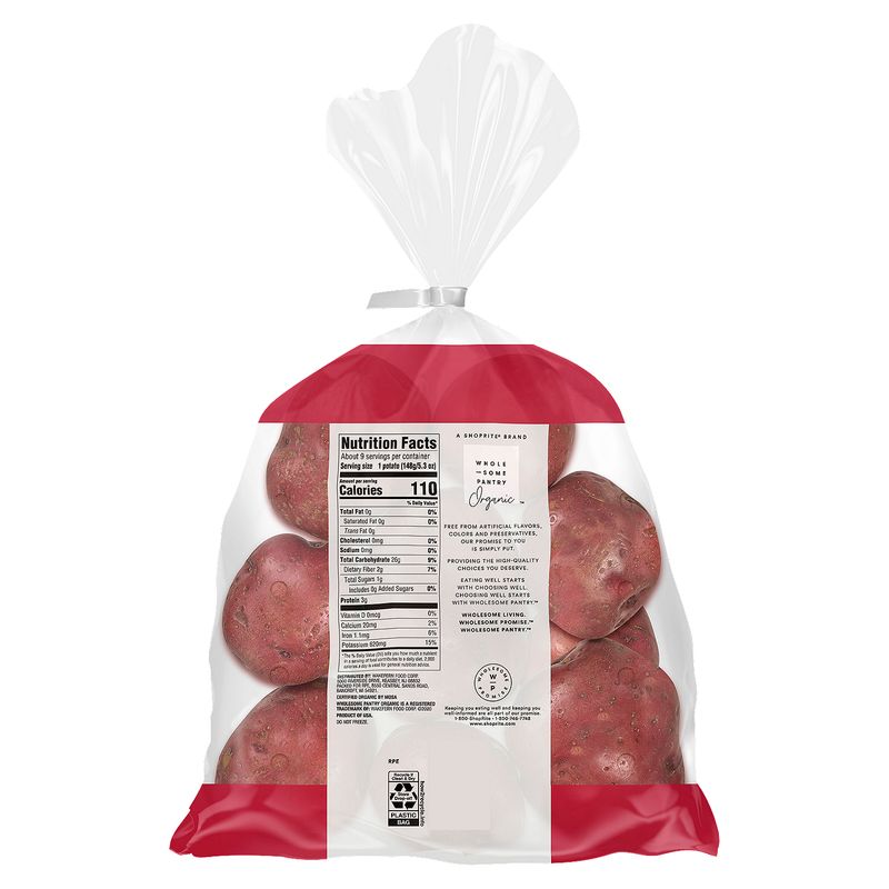 Wholesome Pantry Organic Red Bliss Potatoes, 3 lb bag