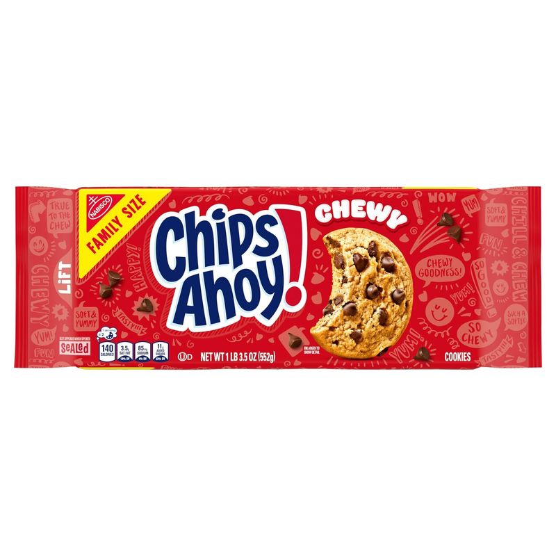 Nabisco Chips Ahoy! Chewy Cookies Family Size, 1 lb 3.5 oz