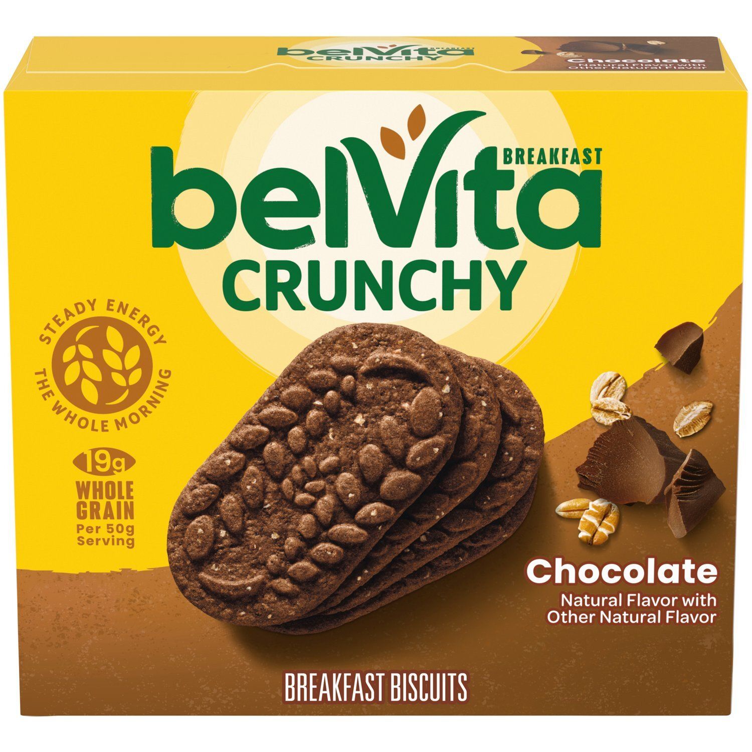 Belvita Crunchy Chocolate Breakfast Biscuits, 1.76 oz, 5 count