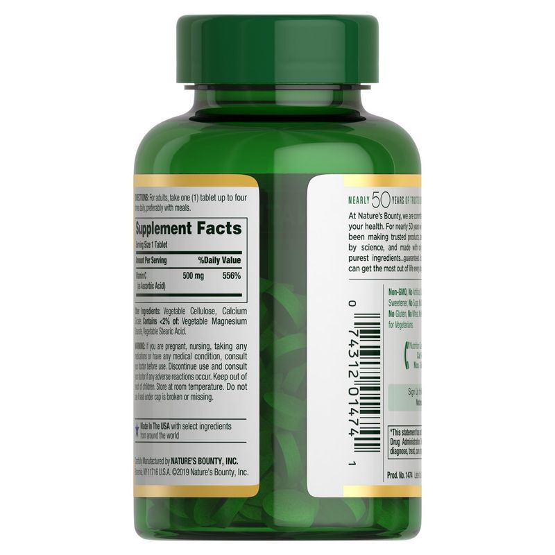 Nature's Bounty C Vitamin Supplement, 500 mg, 250 count