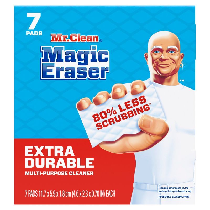 Mr. Clean MagicEraser Extra Durable Multi-Purpose Cleaner Household Cleaning Pads, 7 count