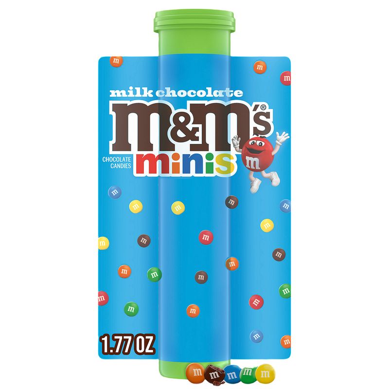 M&amp;M'S Minis Milk Chocolate Candy, 1.77 oz Tube (Packaging May Vary)
