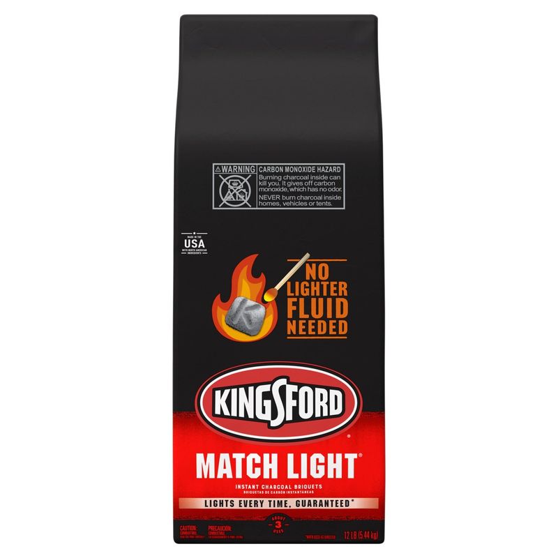 Kingsford Match Light Instant Charcoal Briquets, 12 lb