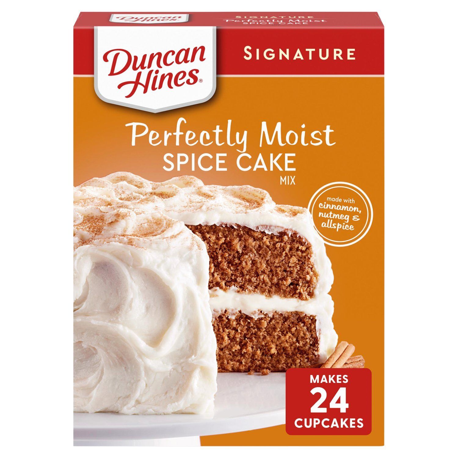 Duncan Hines Signature Perfectly Moist Spice Cake Mix, 15.25 oz