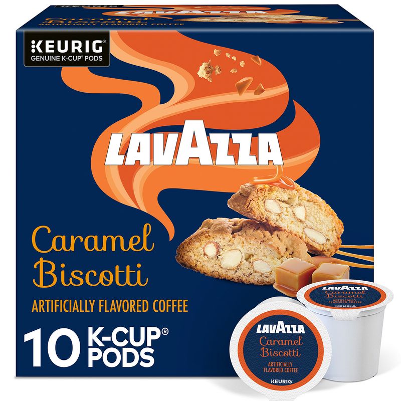 Lavazza Caramel Biscotti Coffee K-Cup Pods, 0.35 oz, 10 count