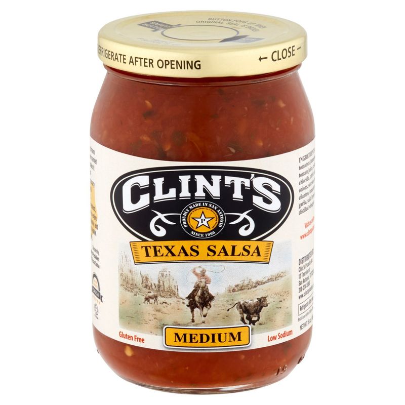 Clint's Medium Texas Salsa, 16 oz