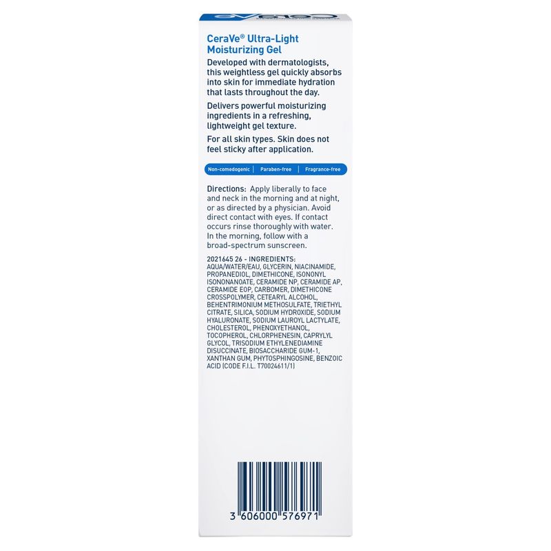 CeraVe Ultra-Light Moisturizing Gel, 1.75 fl oz