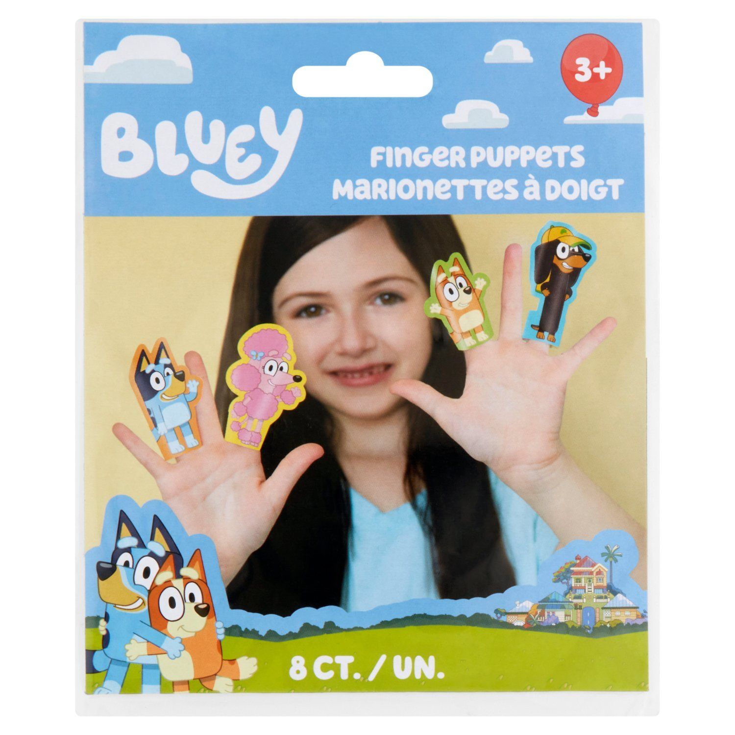 Bluey Finger Puppets 3+, 8 count