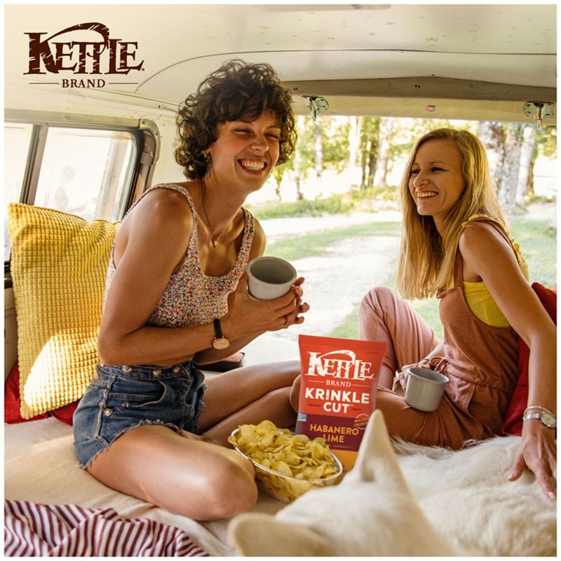 Kettle Brand Krinkle Cut Habanero Lime Potato Chips, 7.5 oz