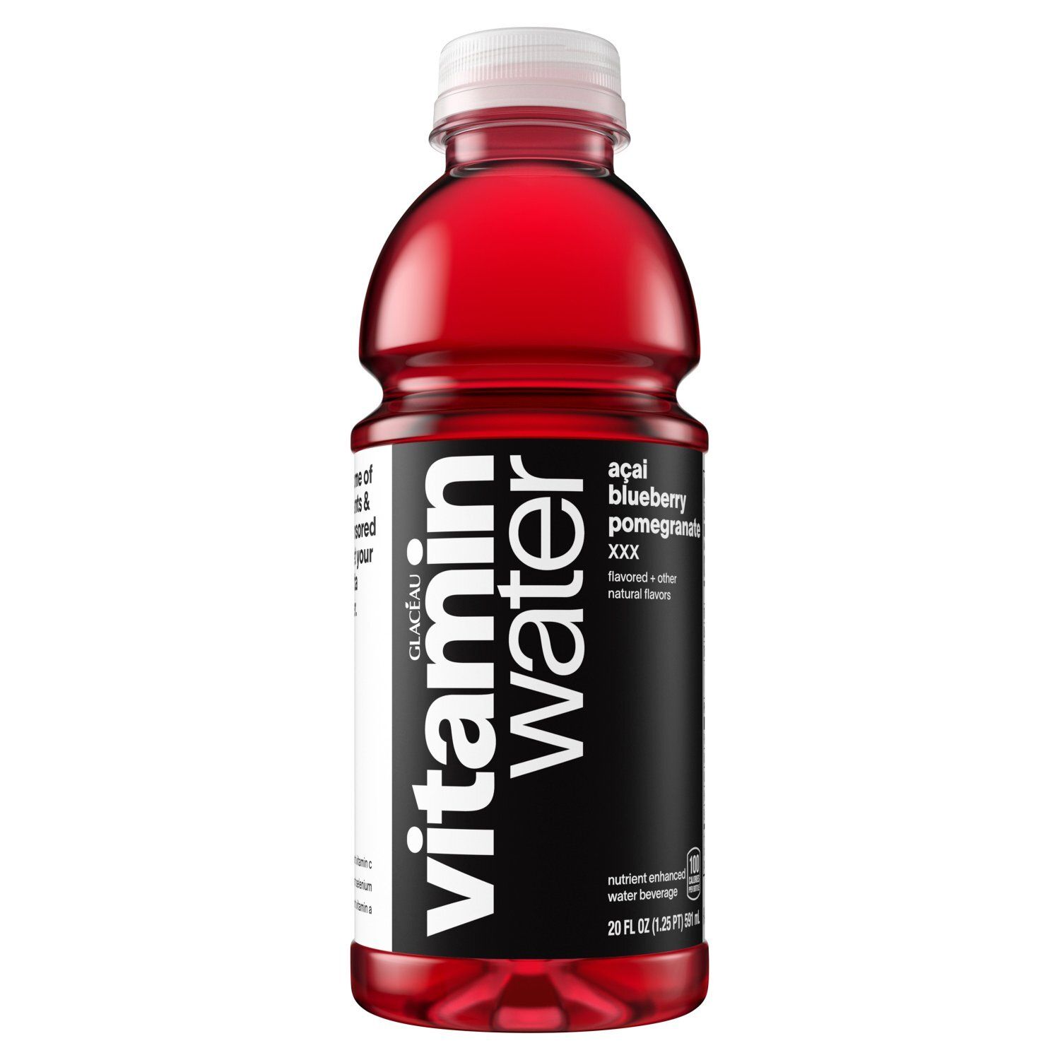 Glacéau Vitaminwater Açai-Blueberry-Pomegranate XXX Nutrient Enhanced Water Beverage, 20 fl oz