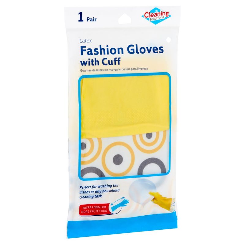 Jacent Cleaning Solutions Latex Fashion Gloves with Cuff, 1 count