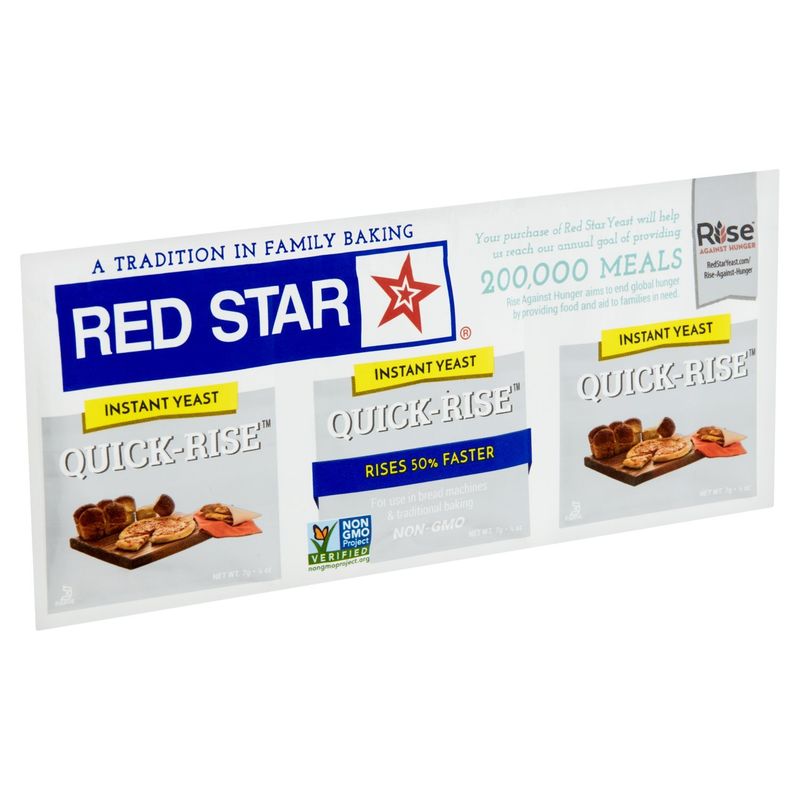 Red Star Quick-Rise Instant Yeast, 1/4 oz, 3 count
