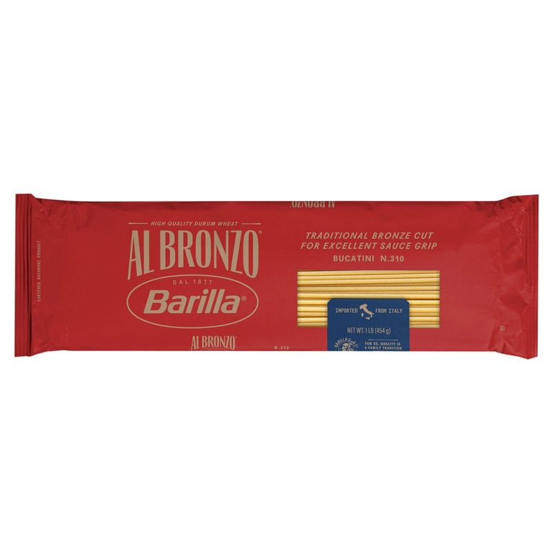 Barilla Al Bronzo Bucatini N.310 Pasta, 1 lb