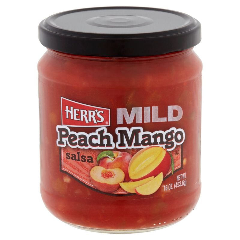 Herr's Mild Peach Mango Salsa, 16 oz