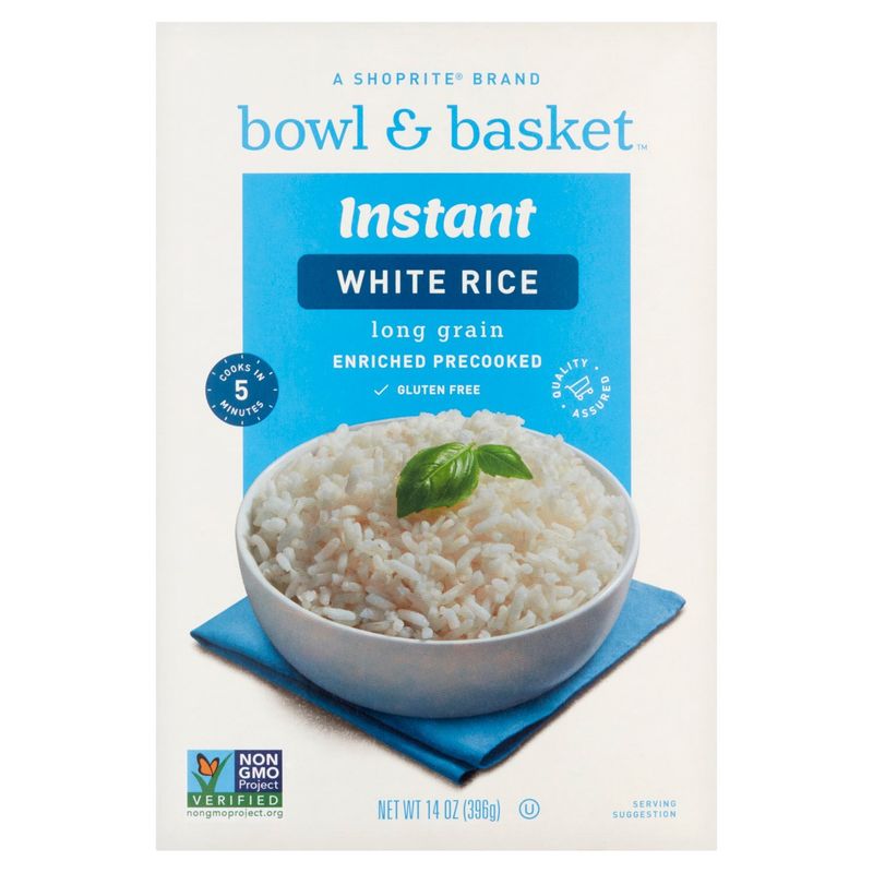 Bowl &amp; Basket Instant Long Grain White Rice, 14 oz