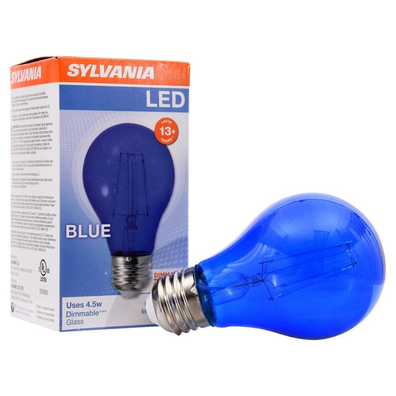 Sylvania LED 4.5W A19 Glass Blue Bulb