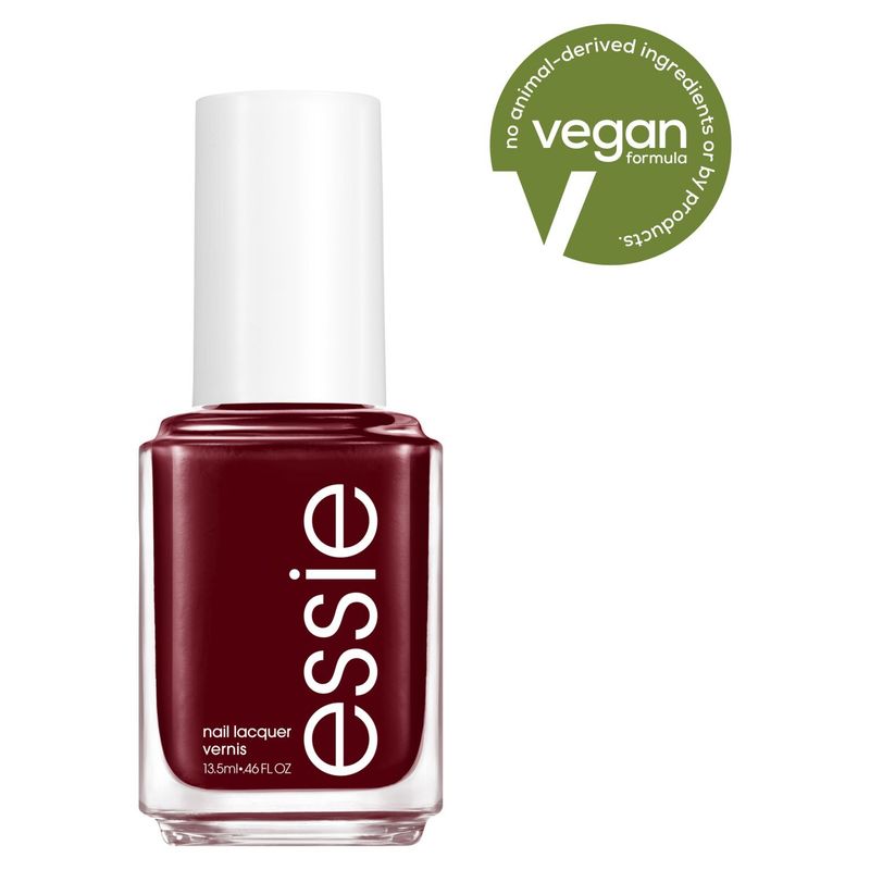 Essie Salon-Quality 8-Free Vegan, Deep Berry, Berry Naughty, Nail Polish, 0.46 fl oz