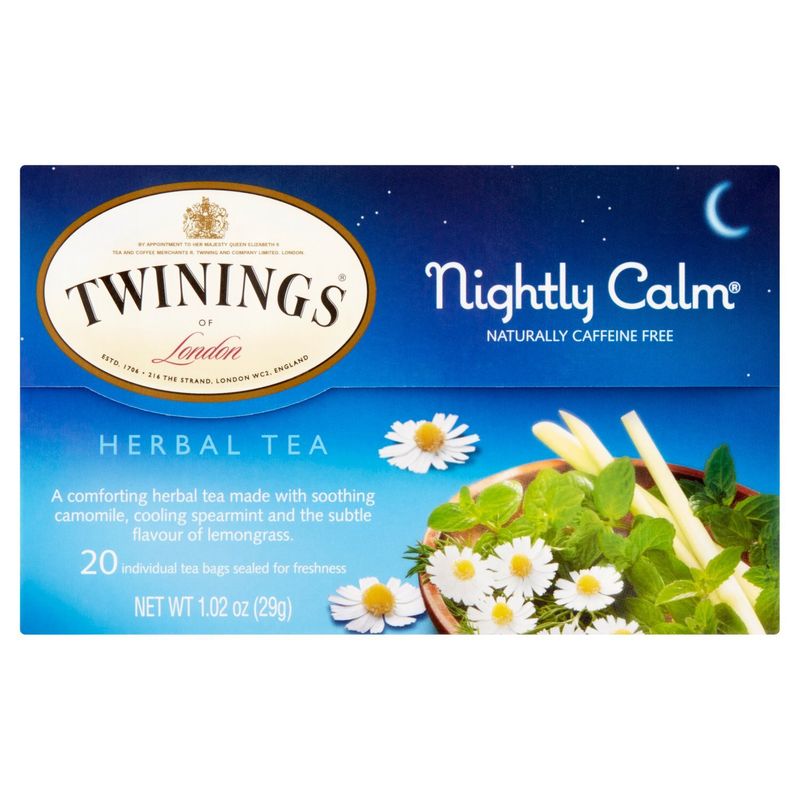Twinings Nightly Calm Flavoured Herbal Tea Bags, 20 count, 1.02 oz