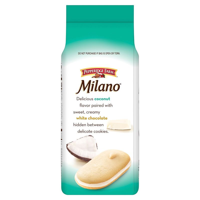 Pepperidge Farm Milano Coconut White Chocolate Distinctive Cookies, 15 count, 7 oz