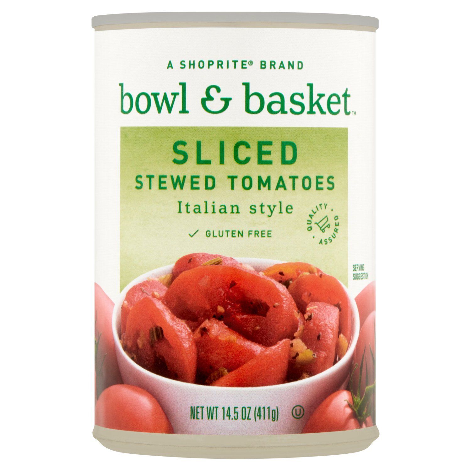 Bowl &amp; Basket Italian Style Sliced Stewed Tomatoes, 14.5 oz