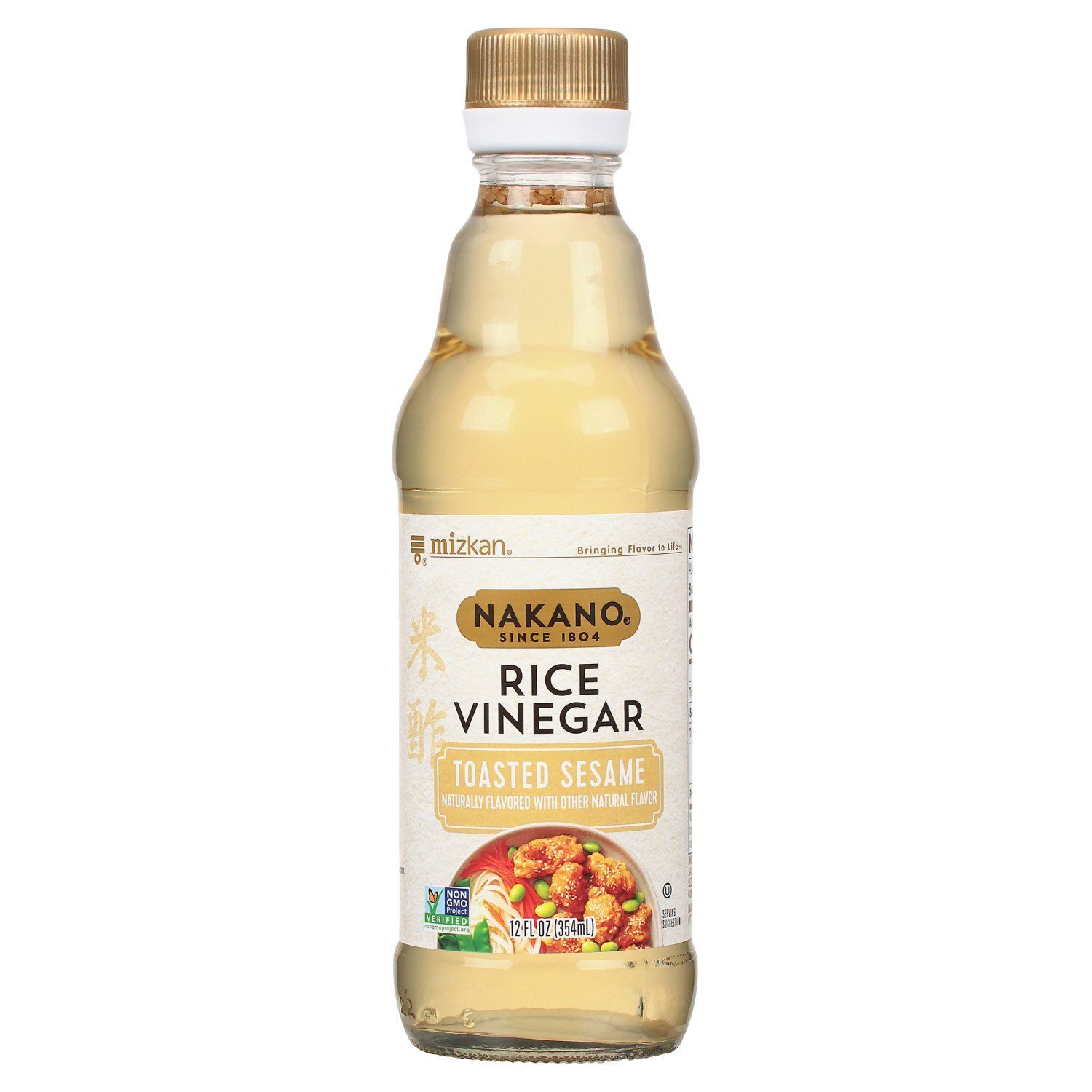 Mizkan Nakano Toasted Sesame Rice Vinegar, 12 fl oz