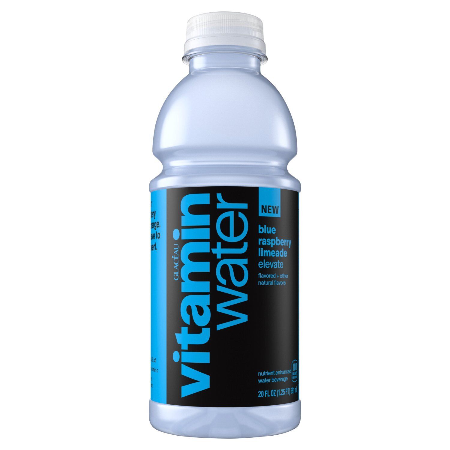 Glacéau Vitaminwater Blue Raspberry Limeade Elevate Nutrient Enhanced Water Beverage, 20 fl oz