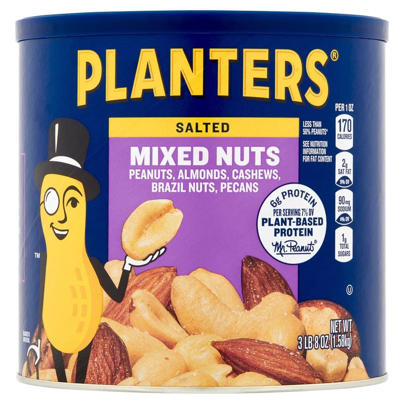 Planters Salted Mixed Nuts, 3 lb 8 oz