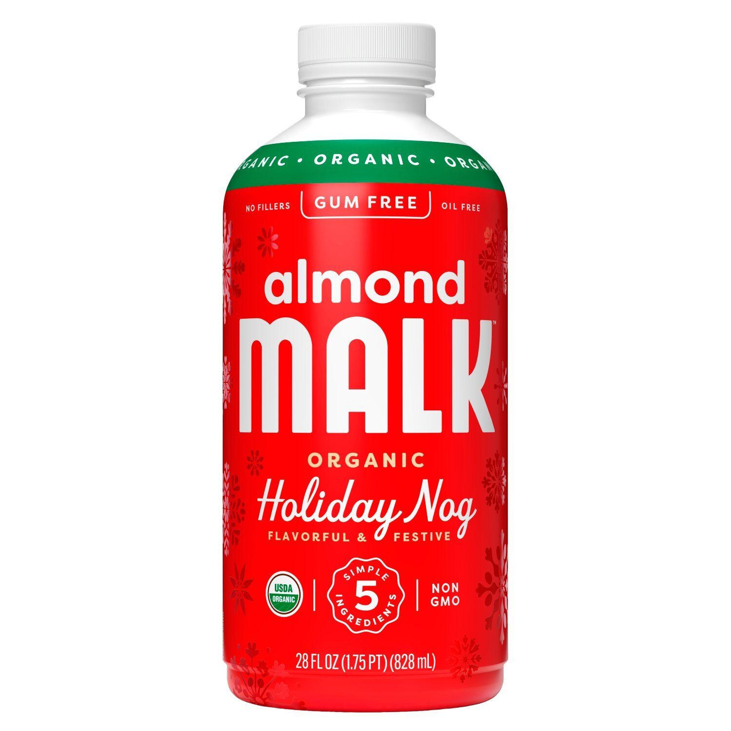Malk Organic Holiday Nog Almond Milk, 28 fl oz