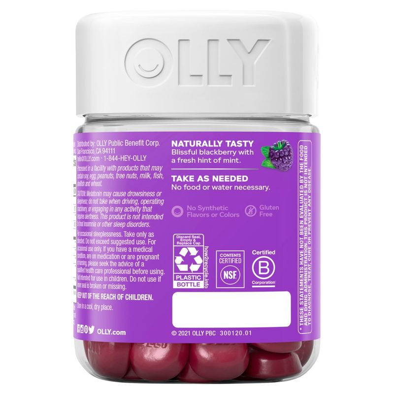 Olly Sleep Blackberry Zen Dietary Supplement, 50 count