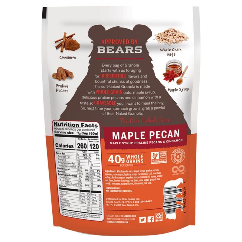 Bear Naked Maple Pecan Granola, 12 oz