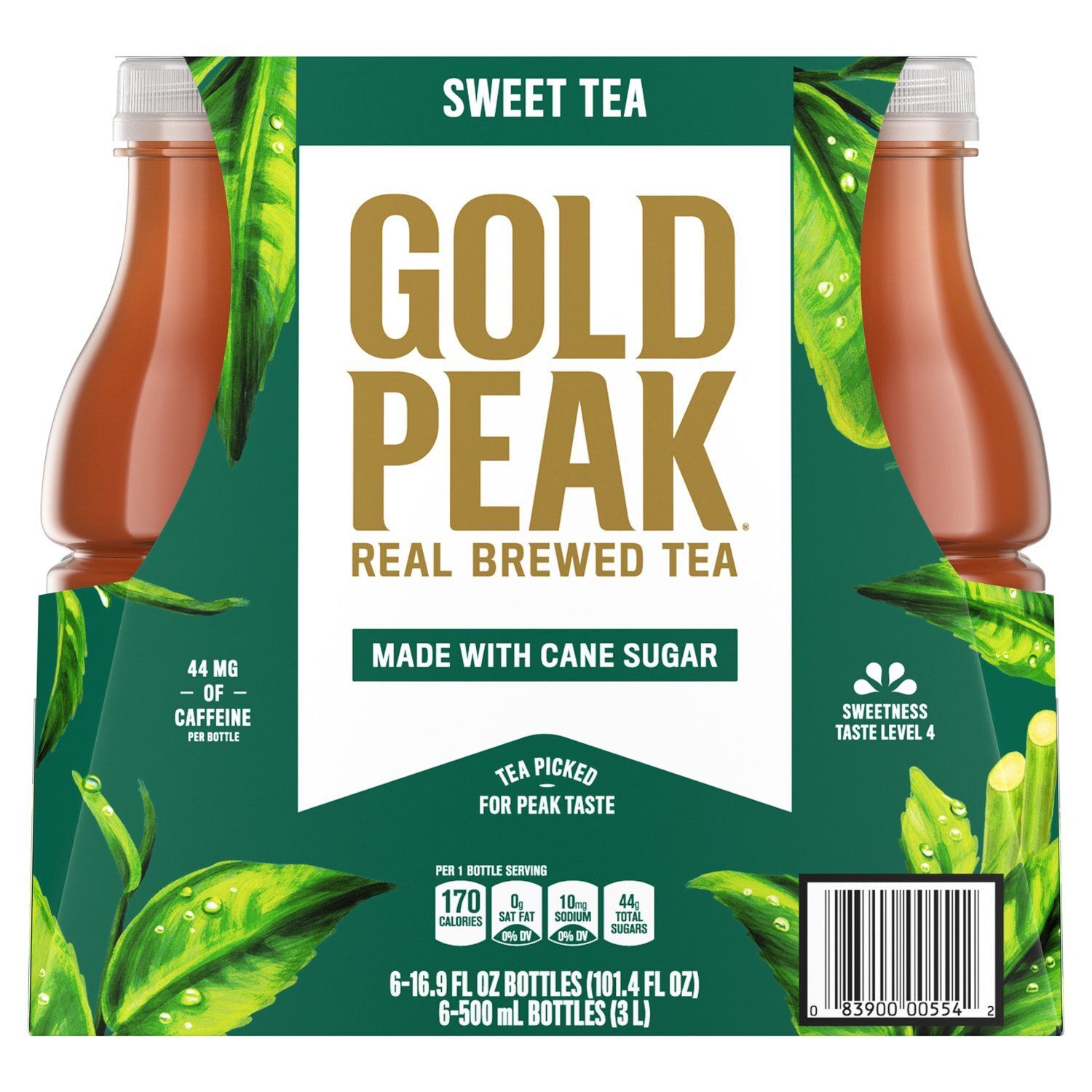 Gold Peak Sweet Real Brewed Tea, 16.9 fl oz, 6 count