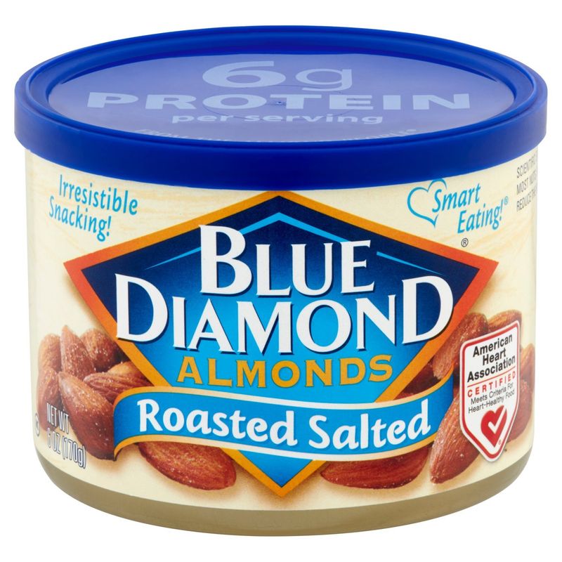 Blue Diamond Roasted Salted Almonds, 6 oz