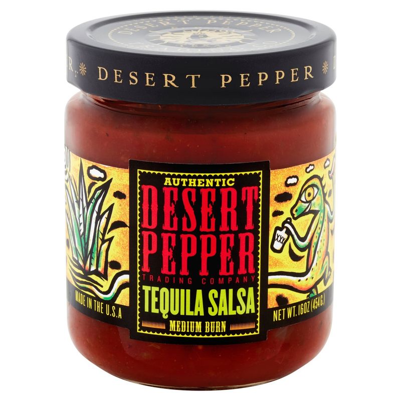 Desert Pepper Trading Company Authentic Medium Burn Tequila Salsa, 16 oz