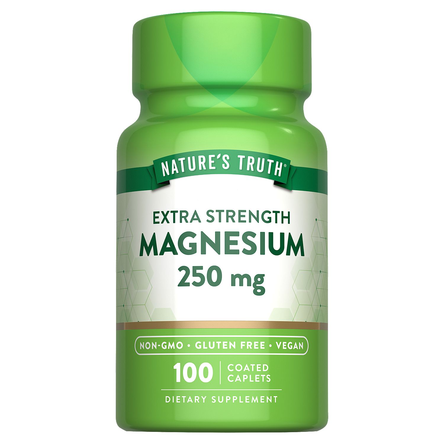 Nature's Truth Extra Strength Magnesium Dietary Supplement, 250 mg, 100 count
