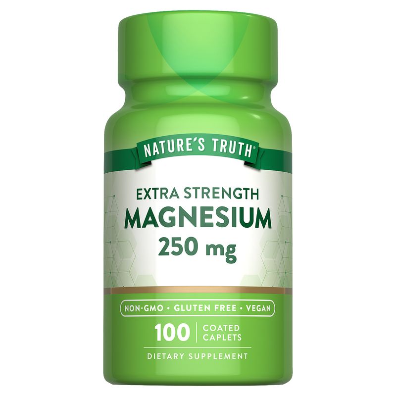 Nature's Truth Extra Strength Magnesium Dietary Supplement, 250 mg, 100 count
