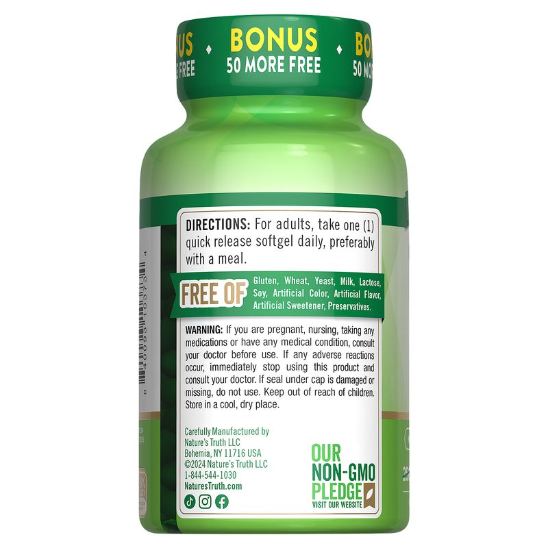 Nature's Truth High Potency D3 Vitamin Supplement, 300 count