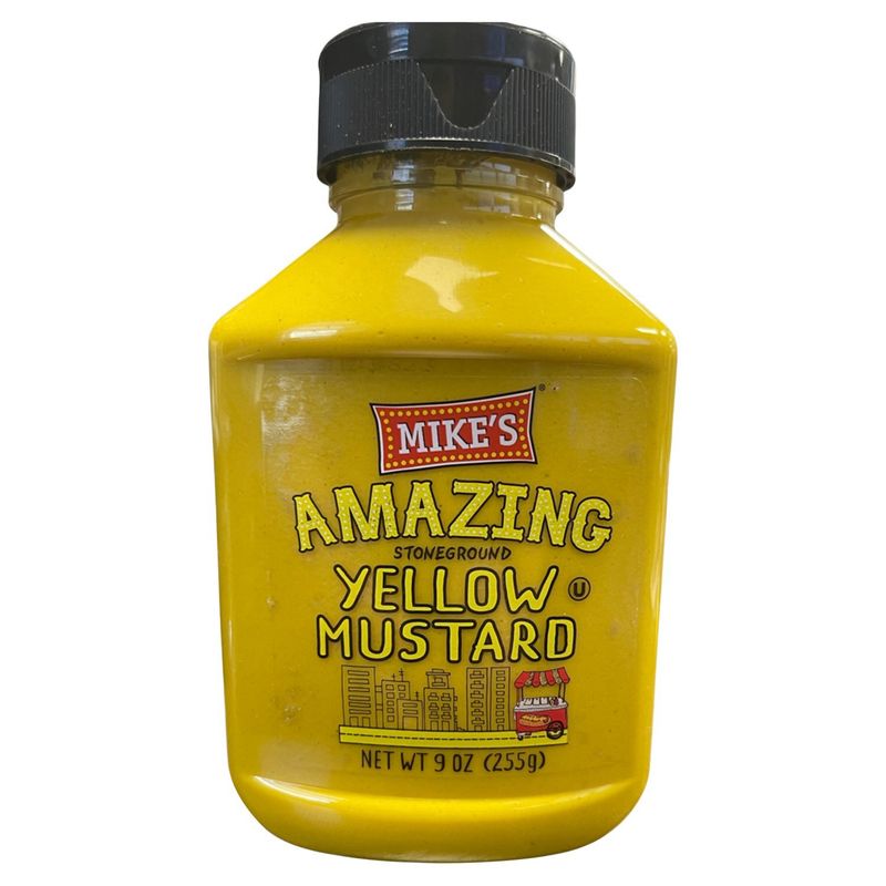 Mike's Amazing Stoneground Yellow Mustard, 9 oz