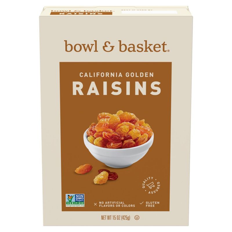 Bowl &amp; Basket California Golden Raisins, 15 oz