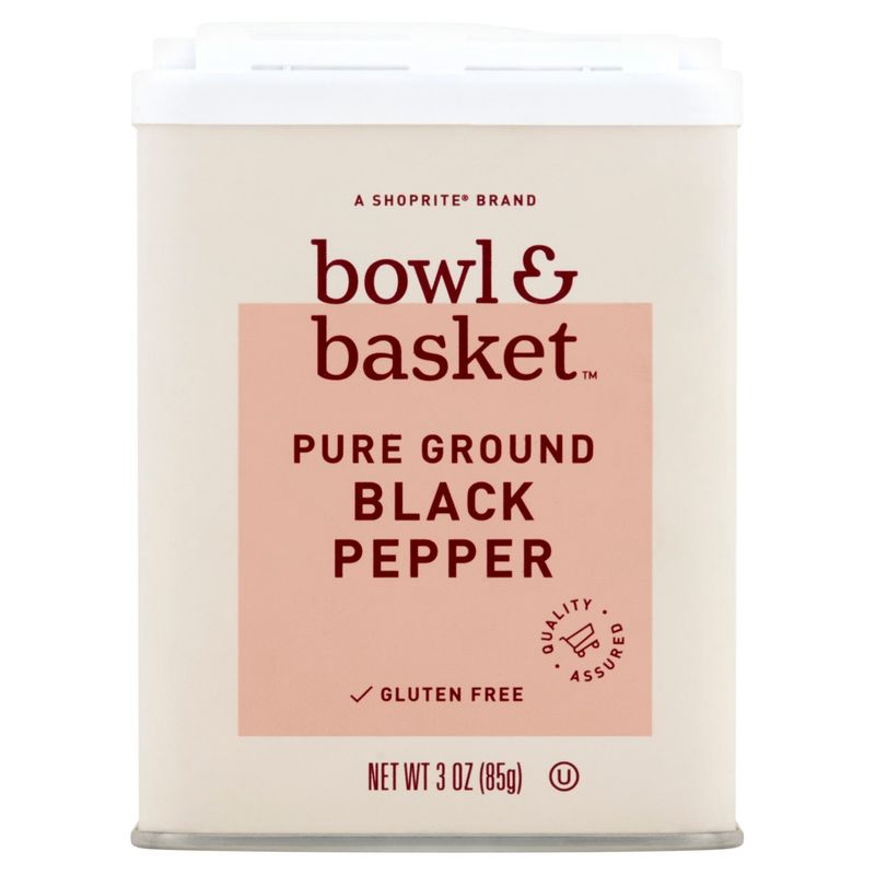 Bowl &amp; Basket Pure Ground Black Pepper, 3 oz