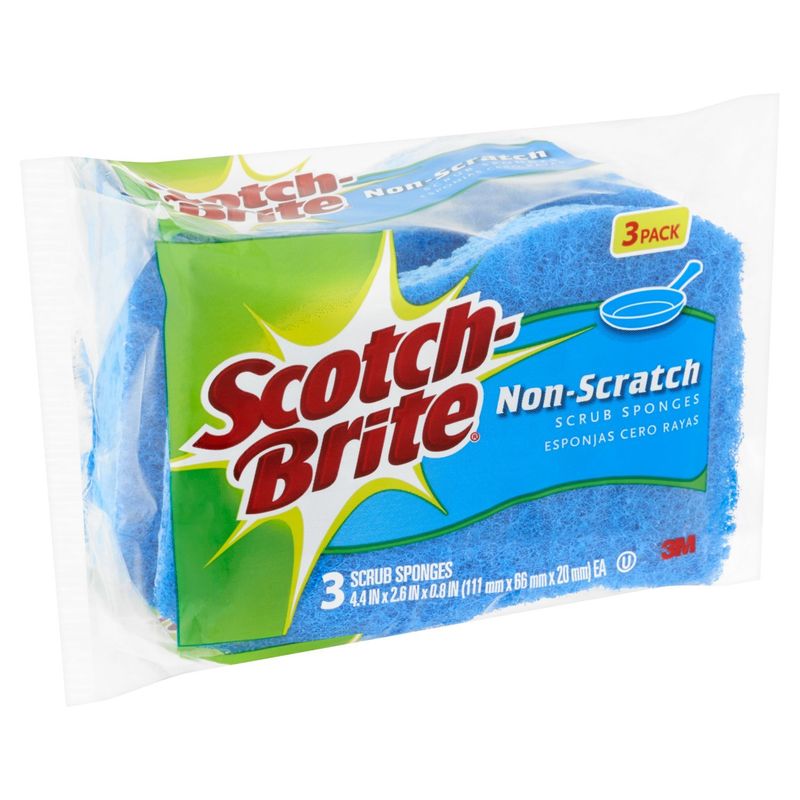 Scotch-Brite Non-Scratch Scrub Sponges, 3 count