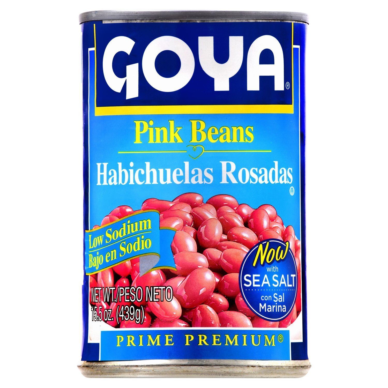 Goya Prime Premium Low Sodium Pink Beans, 15.5 oz