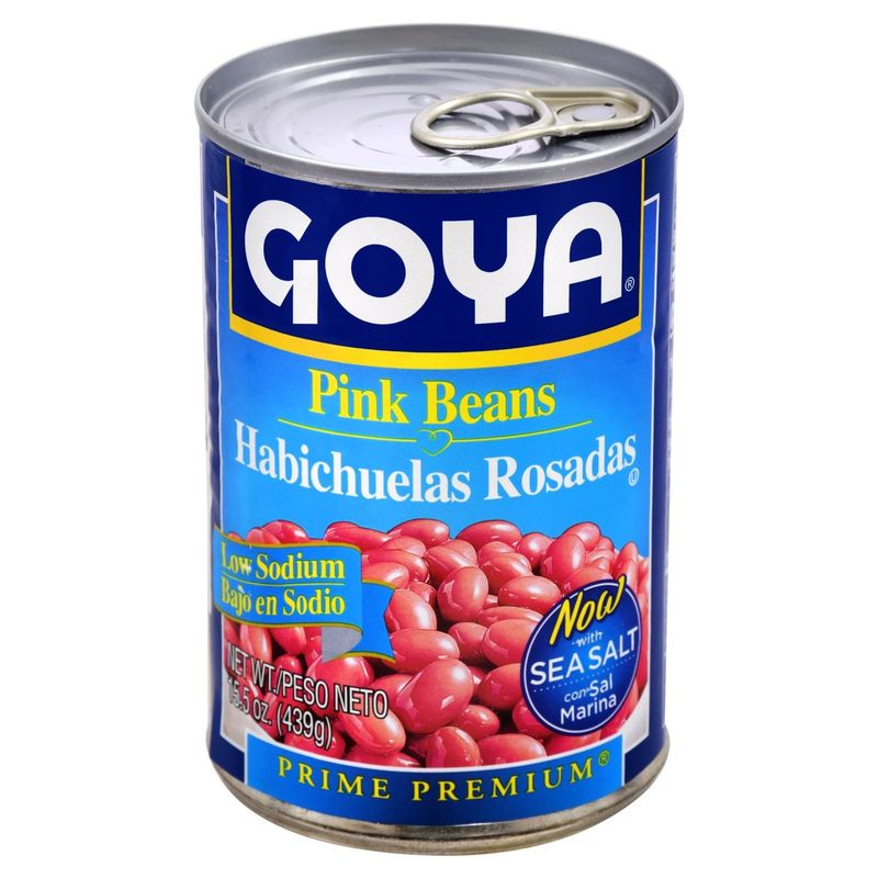 Goya Prime Premium Low Sodium Pink Beans, 15.5 oz