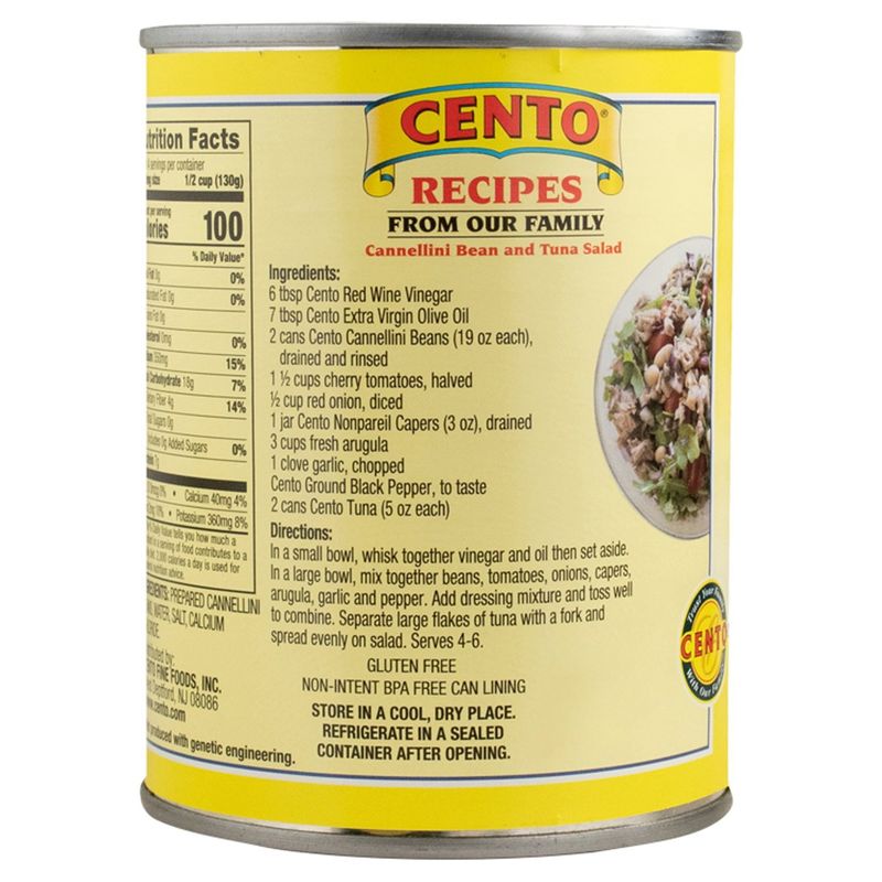 Cento Cannellini White Kidney Beans, 19 oz