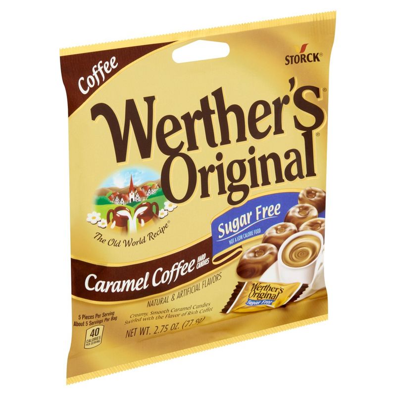 Storck Werther's Original Sugar Free Caramel Coffee Hard Candies, 2.57 oz