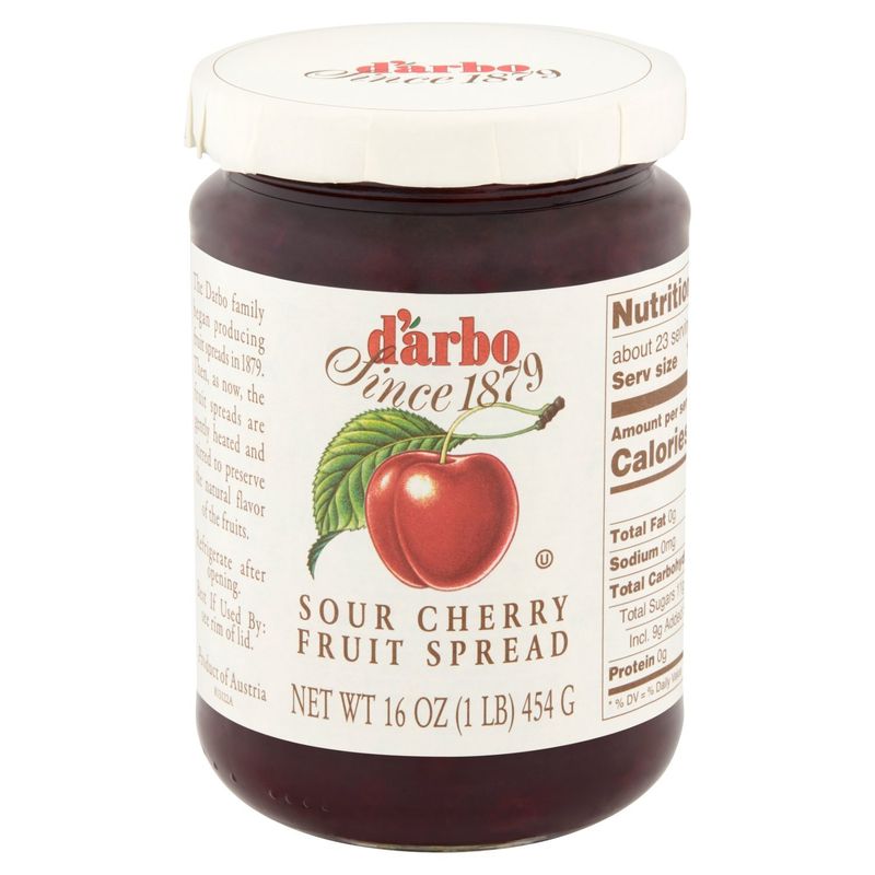 d'arbo Sour Cherry Fruit Spread, 16 oz