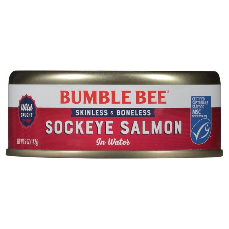 Bumble Bee Skinless &amp; Boneless Sockeye Salmon in Water 5 oz. Can
