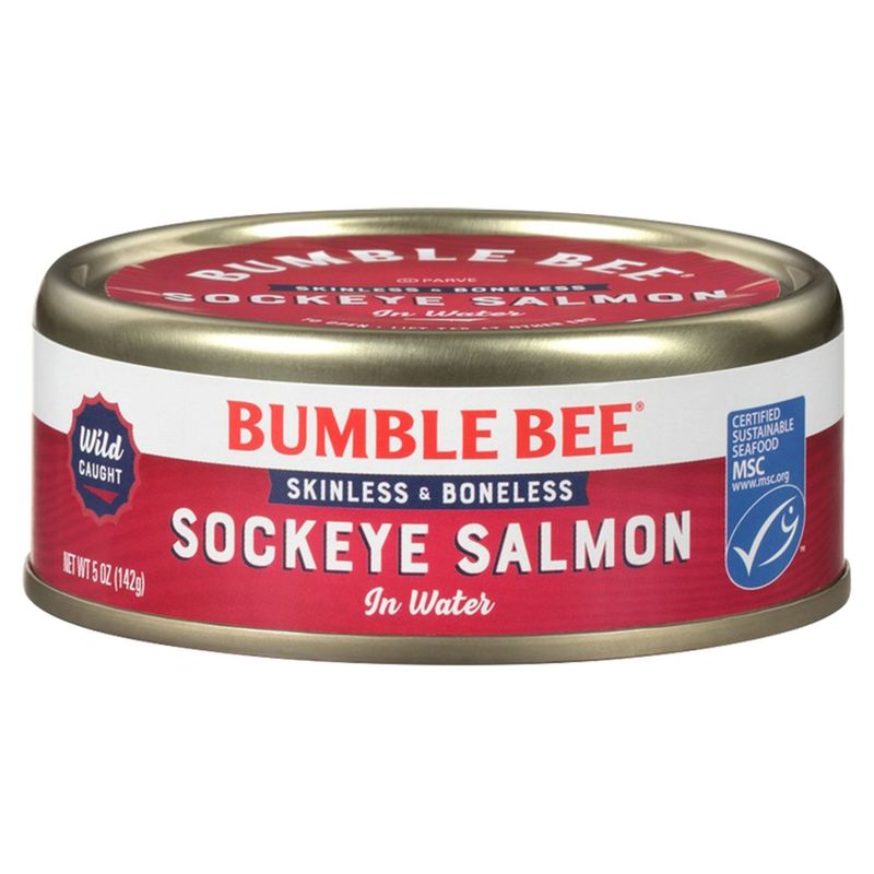 Bumble Bee Skinless &amp; Boneless Sockeye Salmon in Water 5 oz. Can