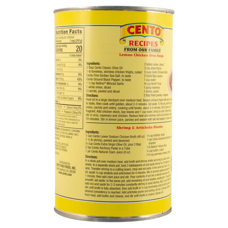 Cento All Purpose Chicken Broth, 46 fl oz