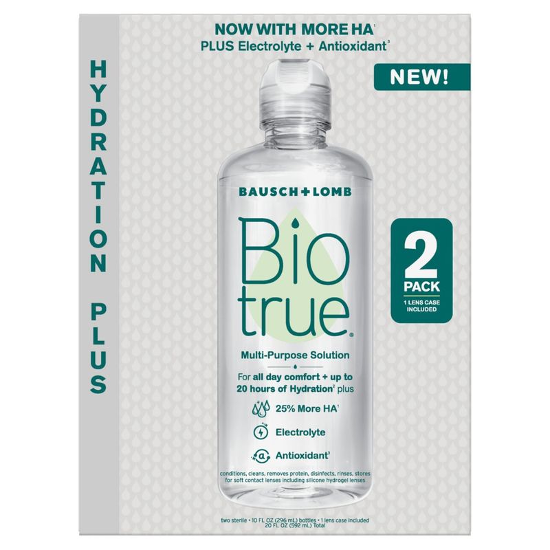 Bausch + Lomb Biotrue Hydration Plus Multi-Purpose Solution, 10 fl oz, 2 count